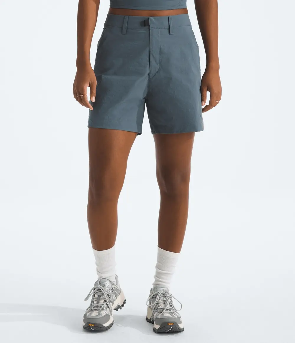 Short Feminino Basin 5IN Granite Grey