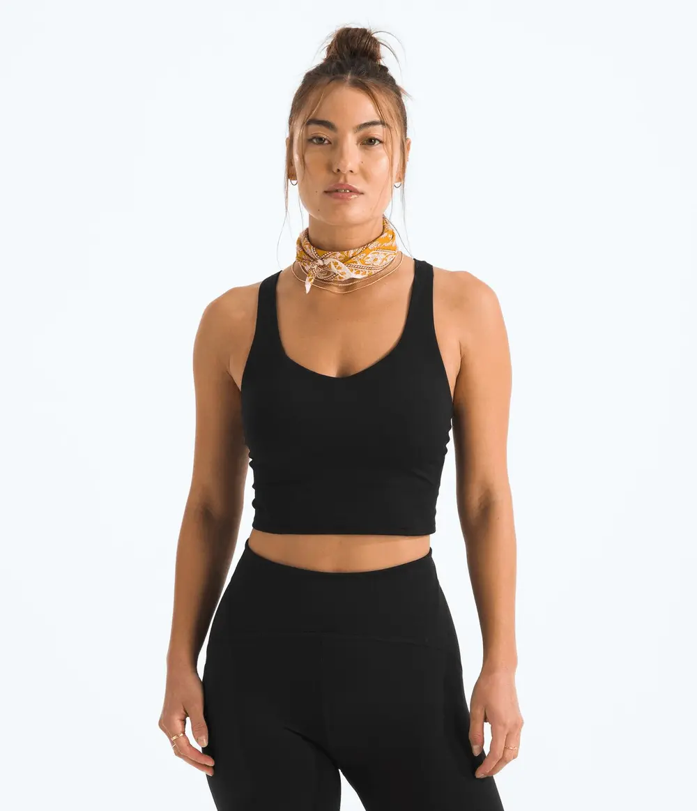 Top Feminino Jaida Long Line Bra TNF Black
