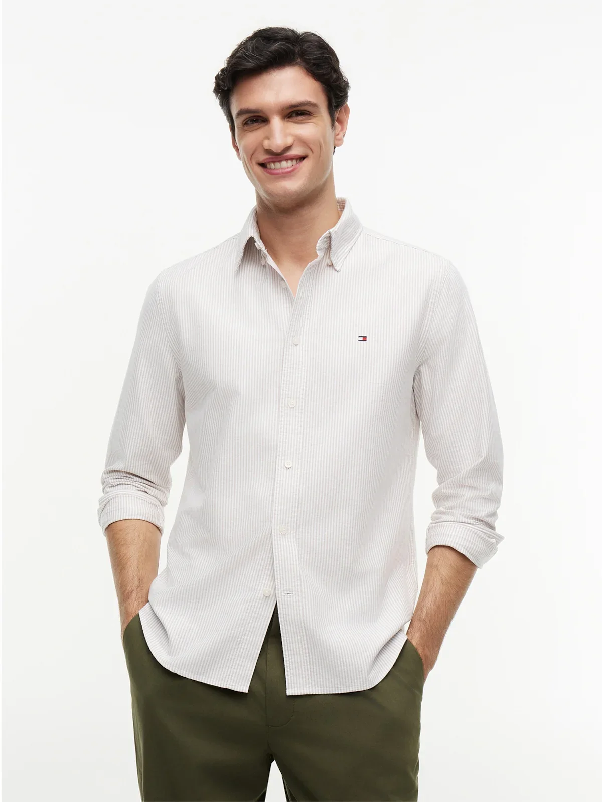Camisa Oxford Ithaca Listrada Regular Fit — imagem 1