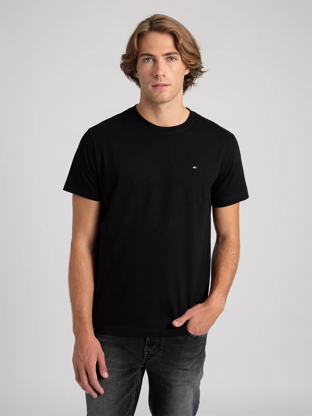 Camiseta Clássica TOMMY HILFIGER Gola C — imagem 1