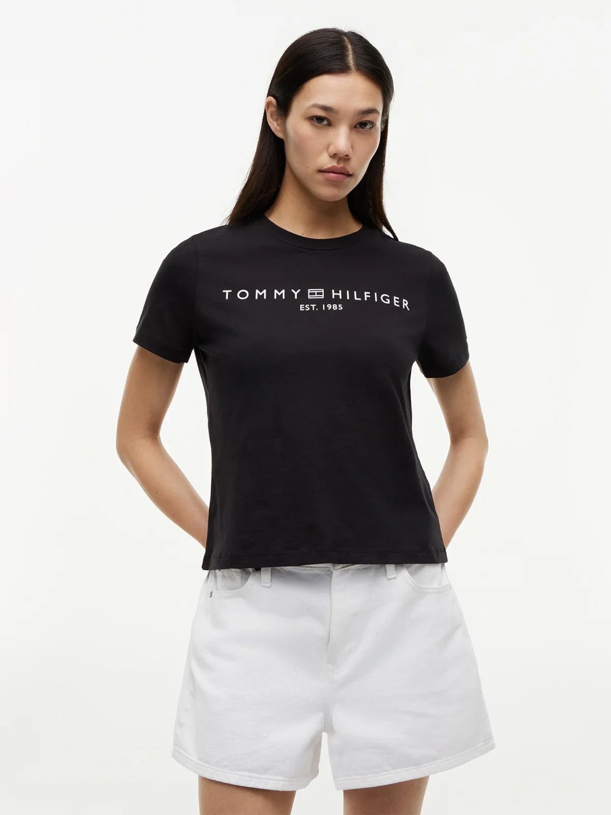 Camiseta de Gola Redonda com Logo — imagem 1