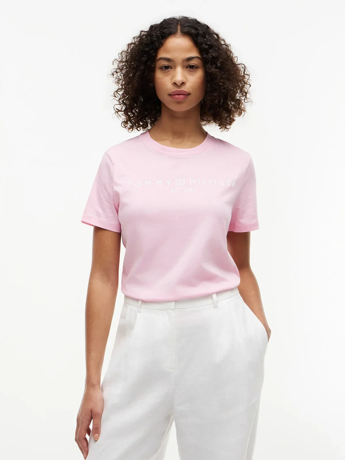 Camiseta de Gola Redonda com Logo — imagem 1