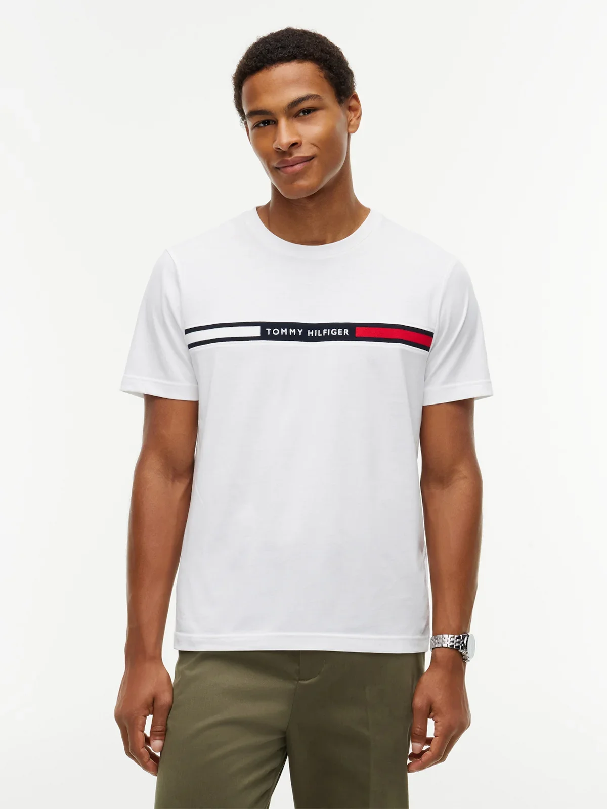 Camiseta de Malha com Bordado do Logotipo — imagem 1