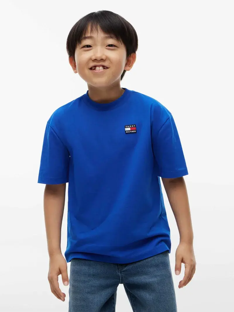 Camiseta Essential em Jersey com Logo Bandeira