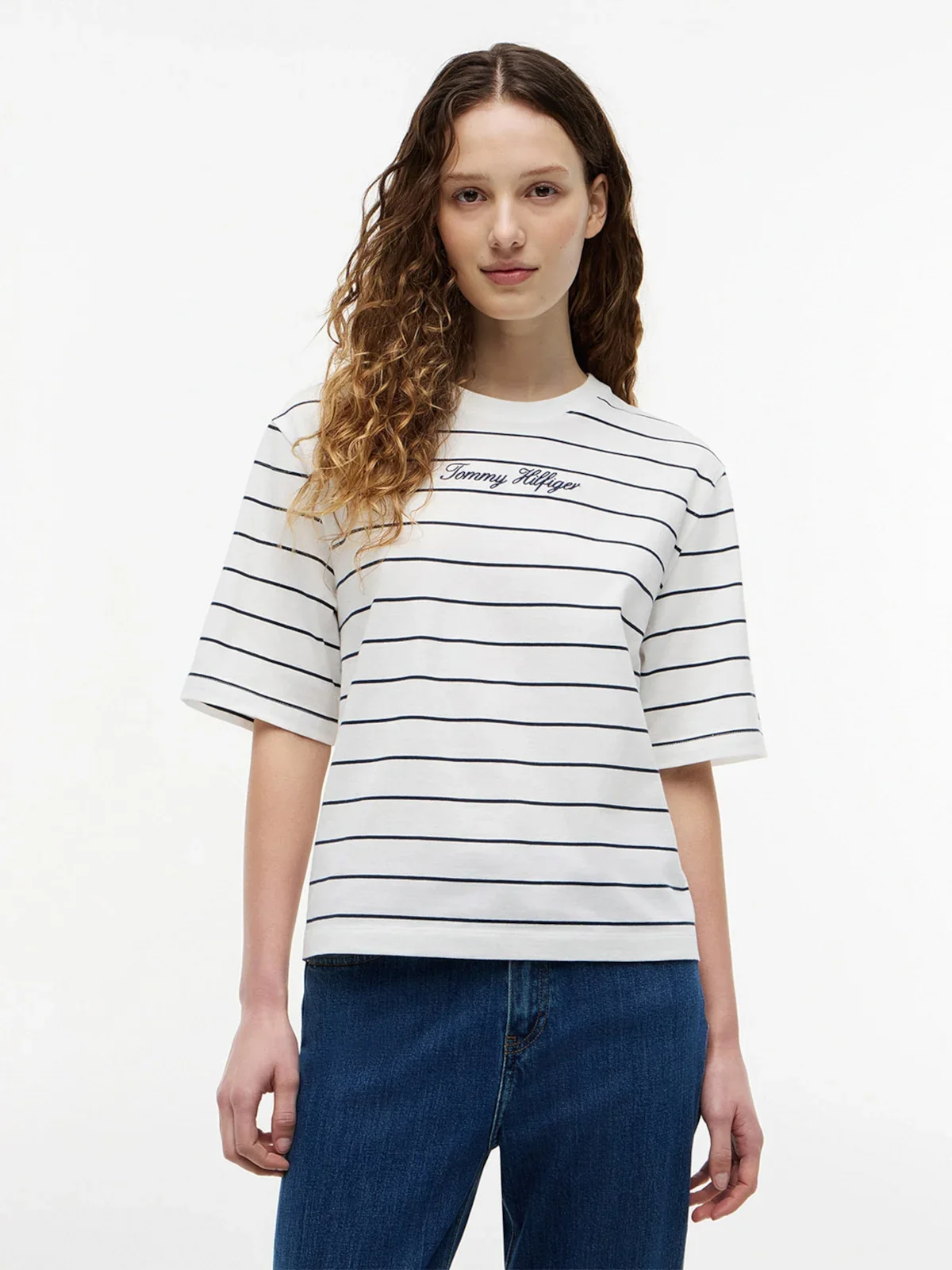 Camiseta Relaxed com Logo Cursivo — imagem 1