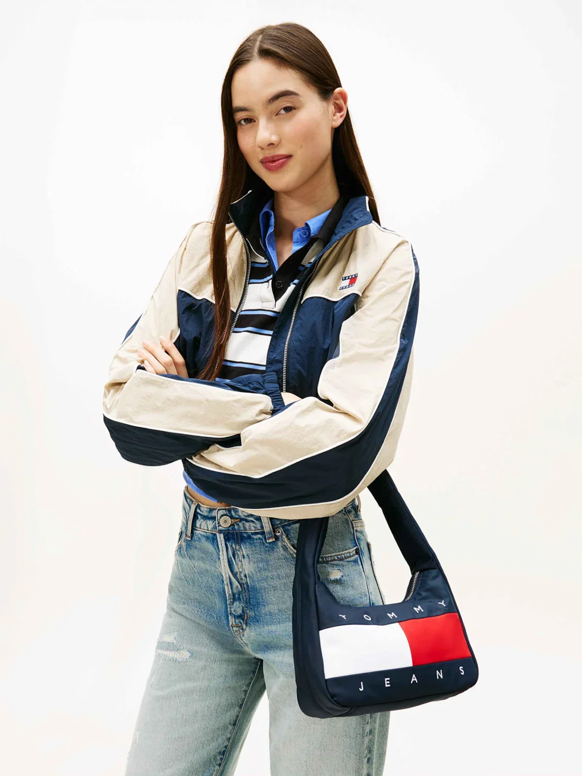 Bolsa de Ombro Archive Logo TOMMY JEANS — imagem 1