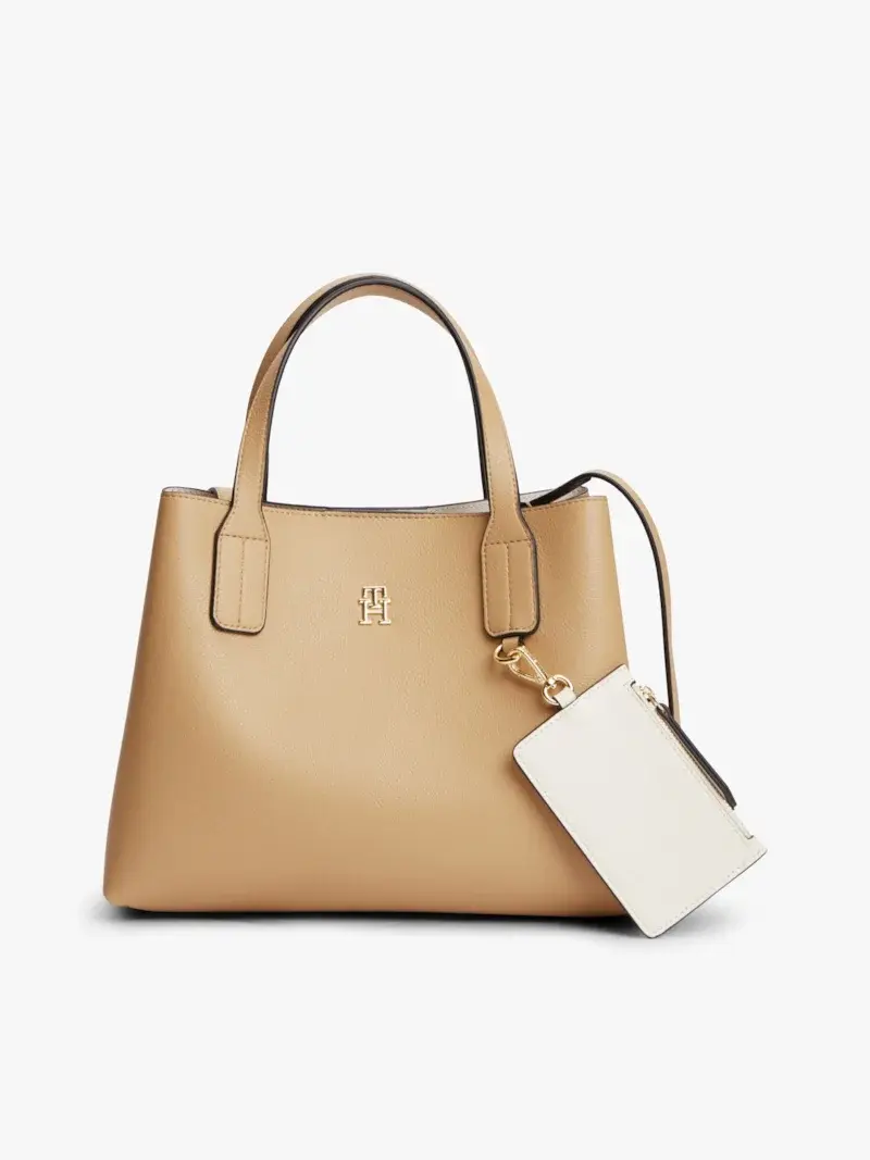 Bolsa Mini Hilfiger Icon com Alça de Mão e Transversal Removível