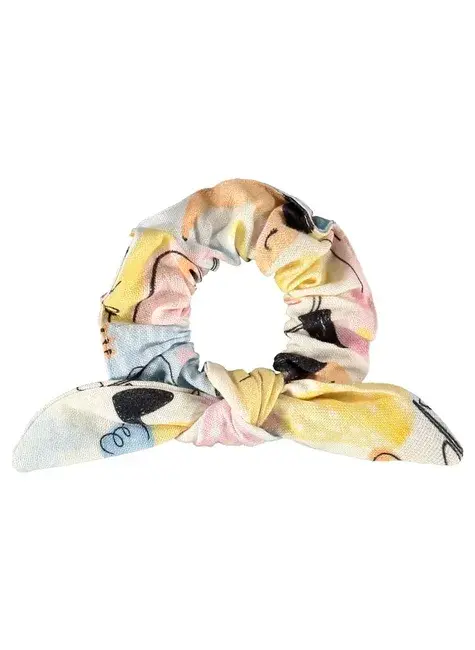 Amarrador de Cabelo Aumigo Infantil em Viscolinho Off White | Três e Já