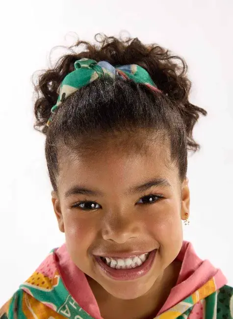 Kit com 2 Amarradores de Cabelo Energia Boa Infantil Verde | Três e Já