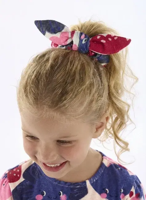Amarrador de Cabelo Infantil Tulipa Multicolor Três e Já