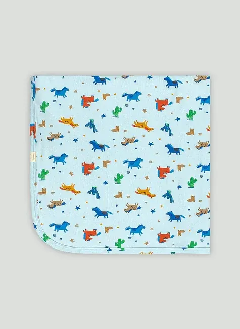Manta Essentials Unissex em Suedine para Bebê (Azul) Up Baby