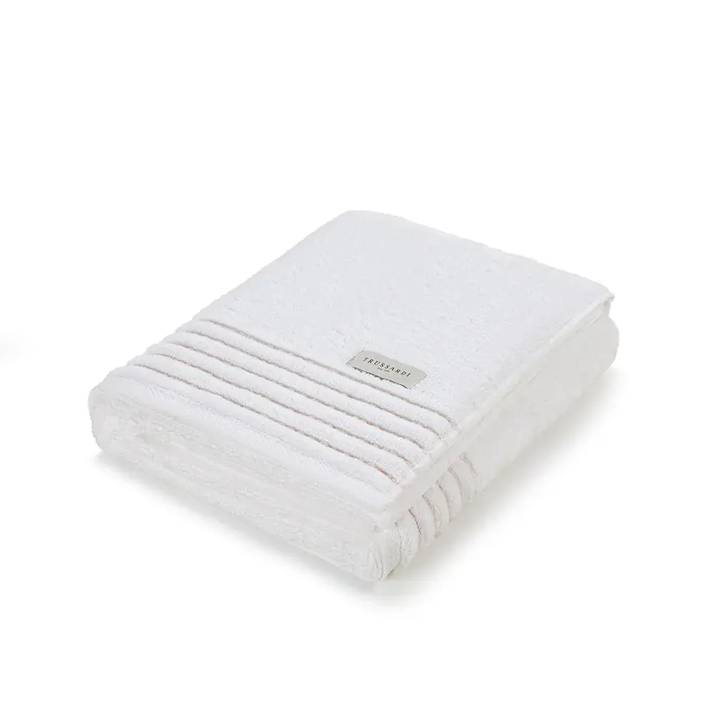 Toalha de Rosto Trussardi Palladio Branco / Rosato