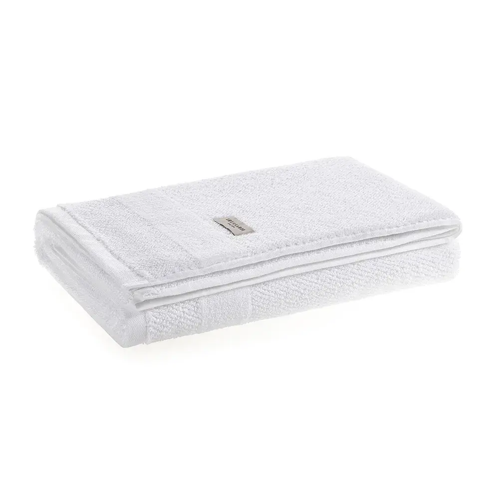 Toalha De Rosto Barra Aveludada 100% Algodão Borgia Branco
