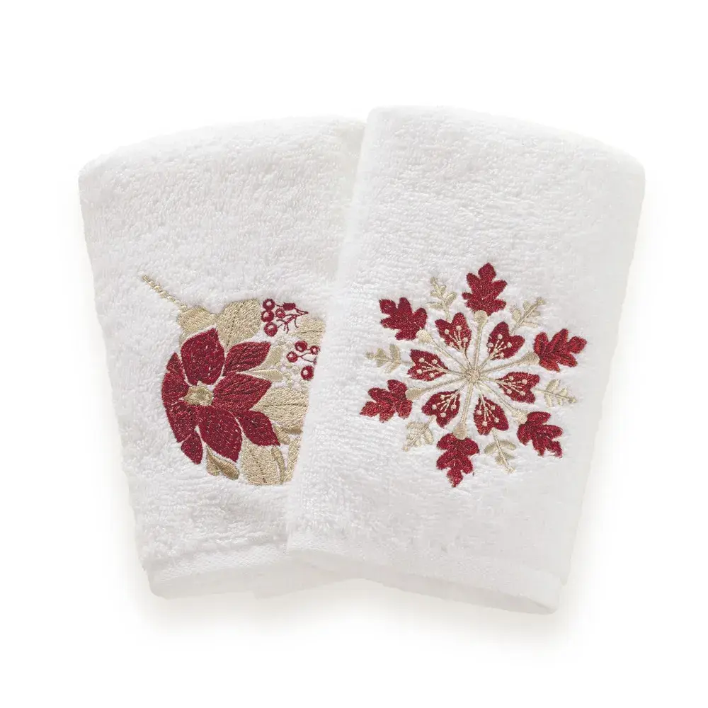 Jogo de Lavabo 2 Peças 100% Algodão 500g/m² Casimiri Branco