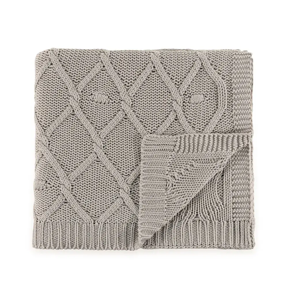 Peseira Tricot de Algodão Serenza Gelo