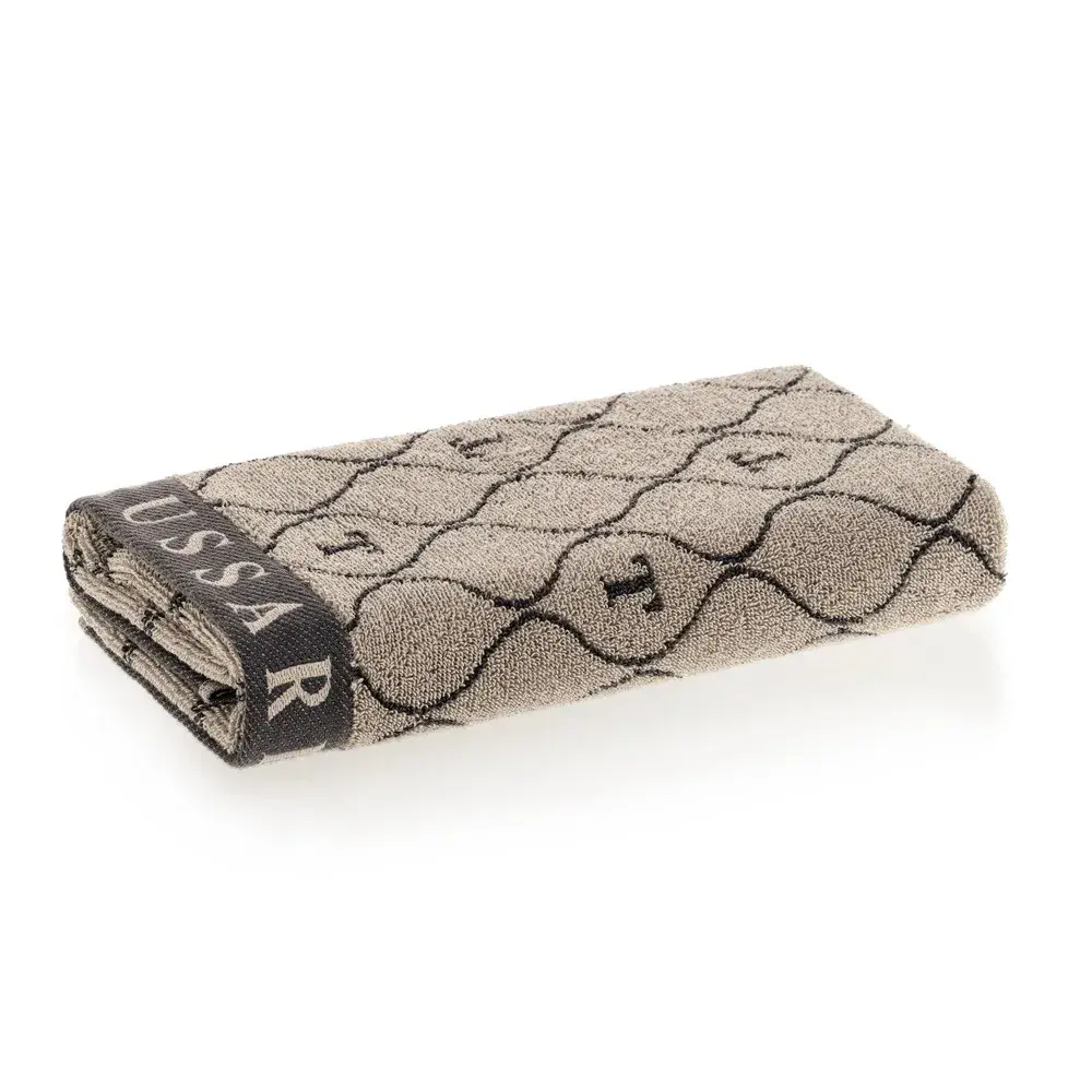 Toalha de Rosto 540g/m² em Jacquard Speciale Sépia / Nero