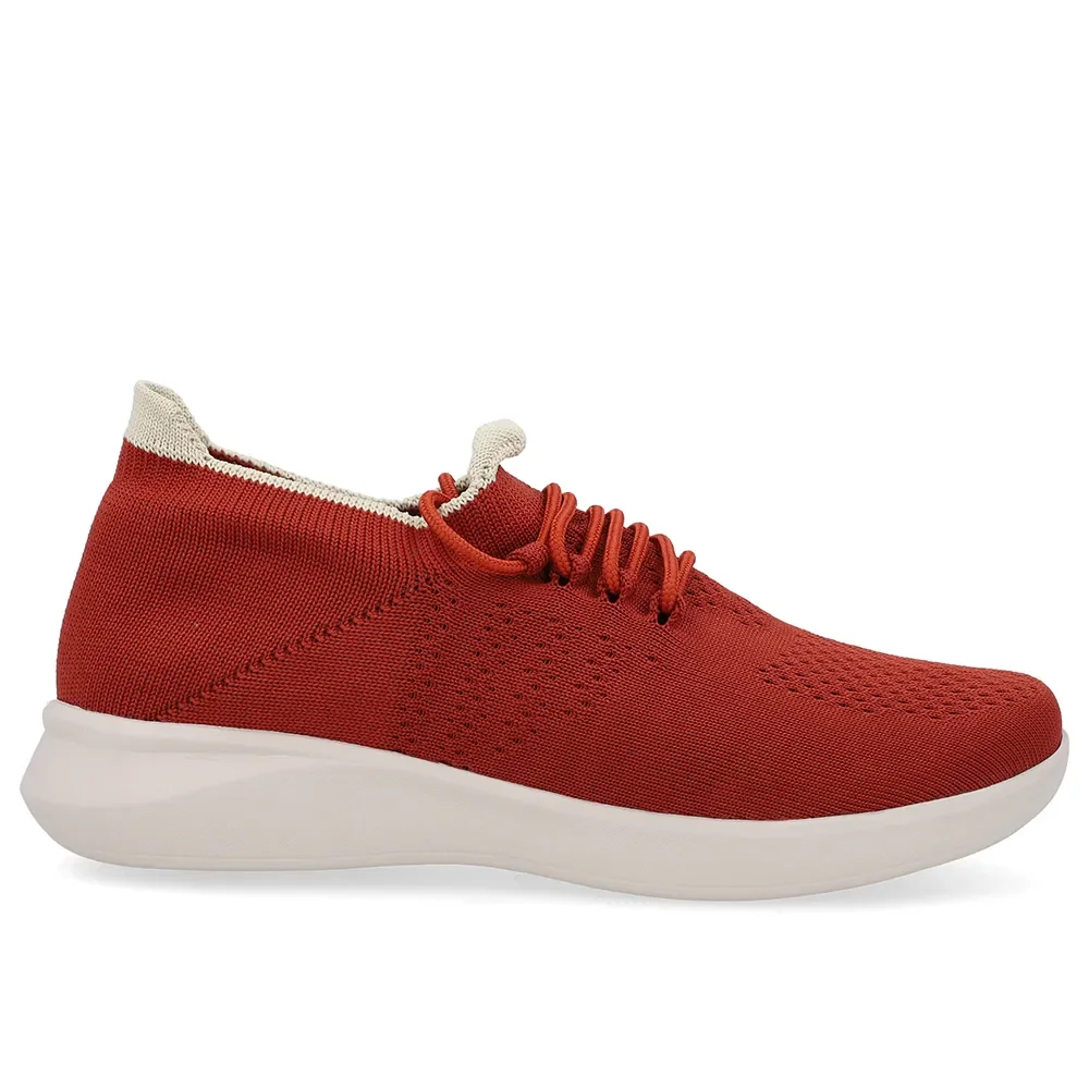 Tênis Tricot Marrom Cadarço — imagem 1