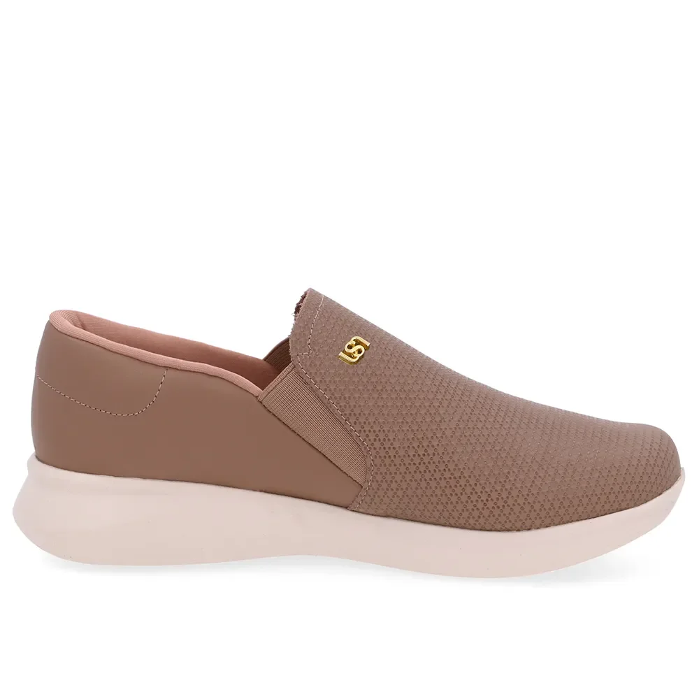 Tênis Slip On Marrom Couro — imagem 1