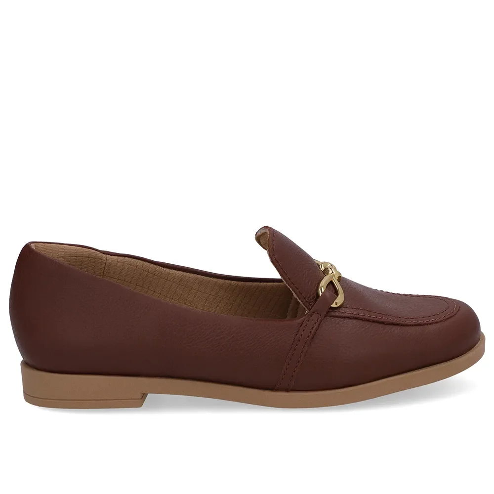 Loafer Couro Vermelho Bridão — imagem 1