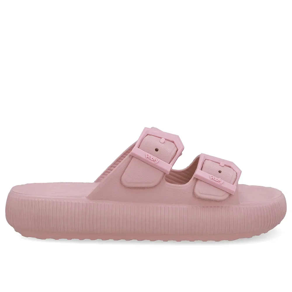 Slide Plataforma Poofy Rosa Claro Eva Fivela — imagem 1