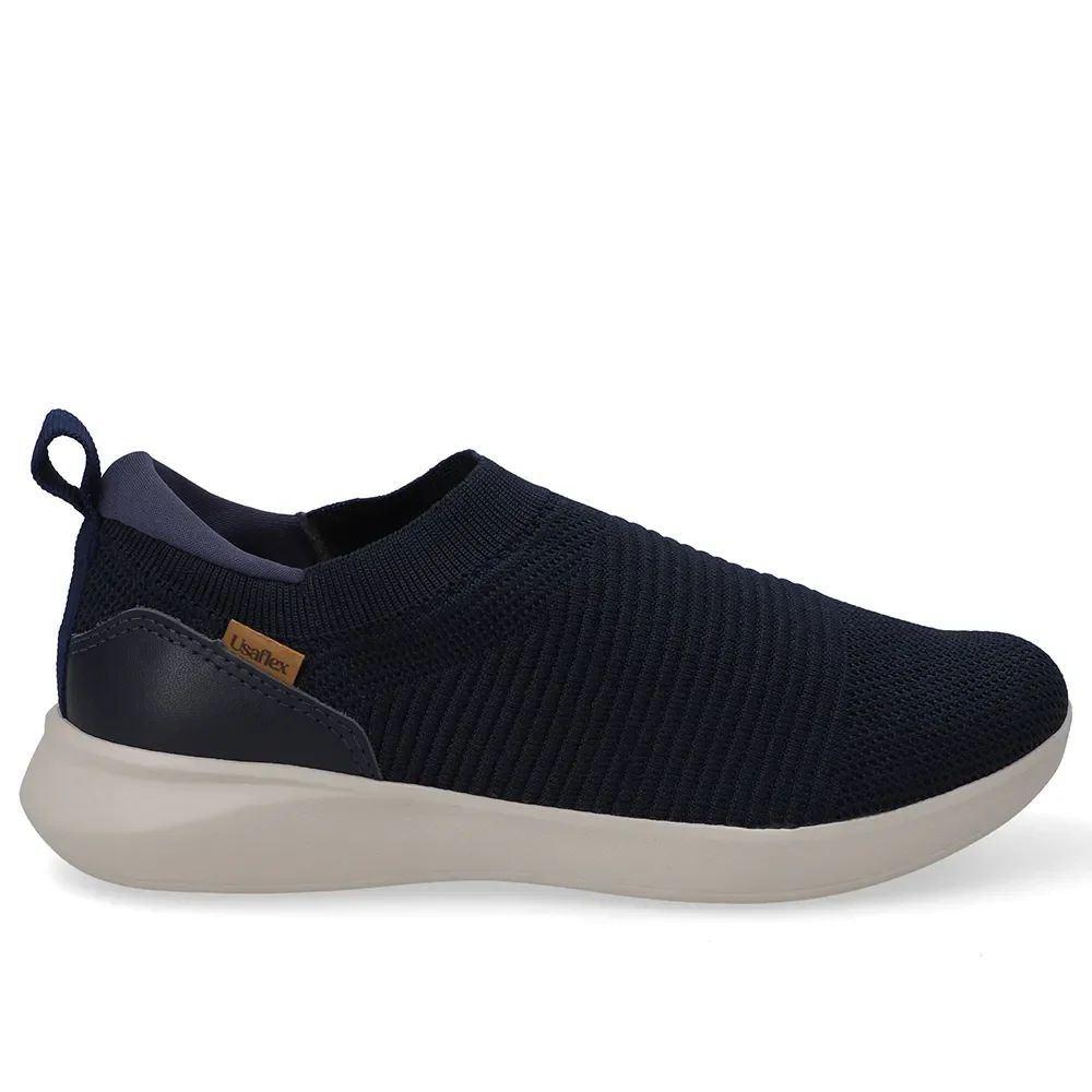 Tênis Slip On Tricot Azul — imagem 1