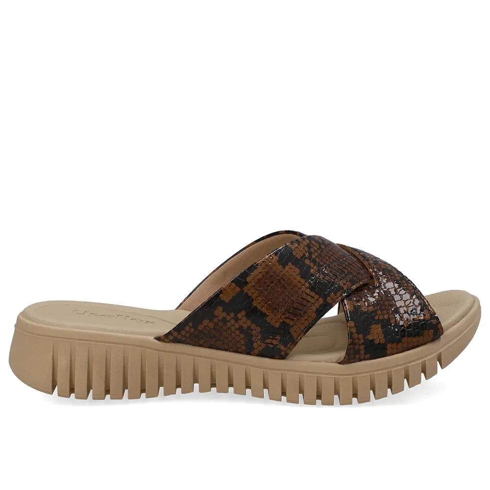 Tamanco Plataforma Couro Animal Print Laser — imagem 1