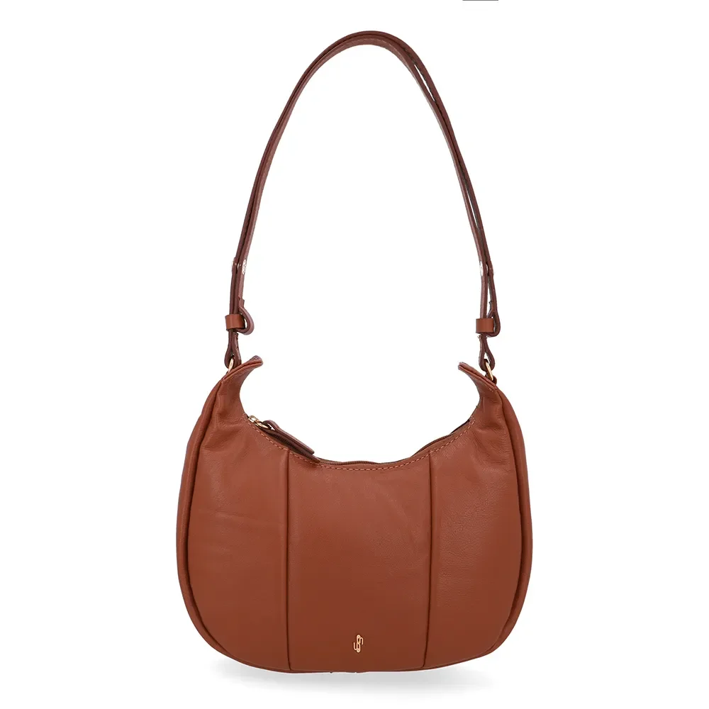 Bolsa Hobo Couro Marrom — imagem 1