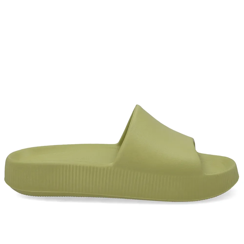 Chinelo Slide Verde Poofy Plataforma Eva — imagem 1