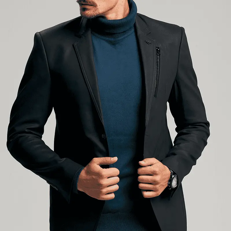 Blazer de Sarja Resinado