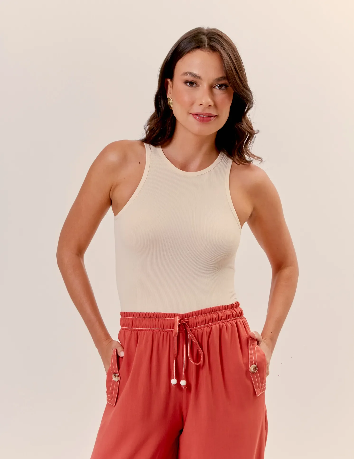 Blusa Under Seanless Claudia - Off White — imagem 1