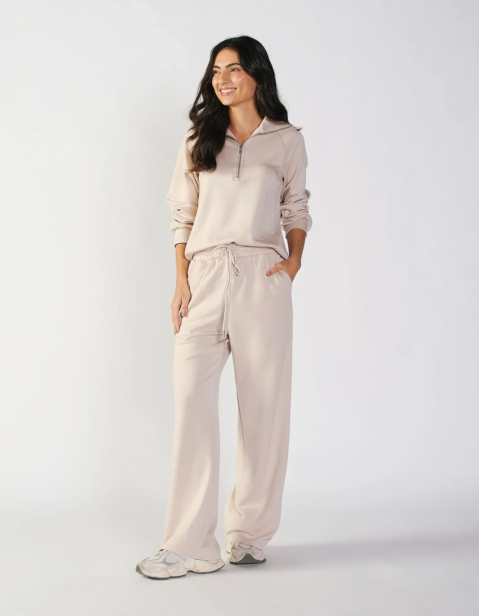 Calça Cós Amarracao Comfy - Areia — imagem 1