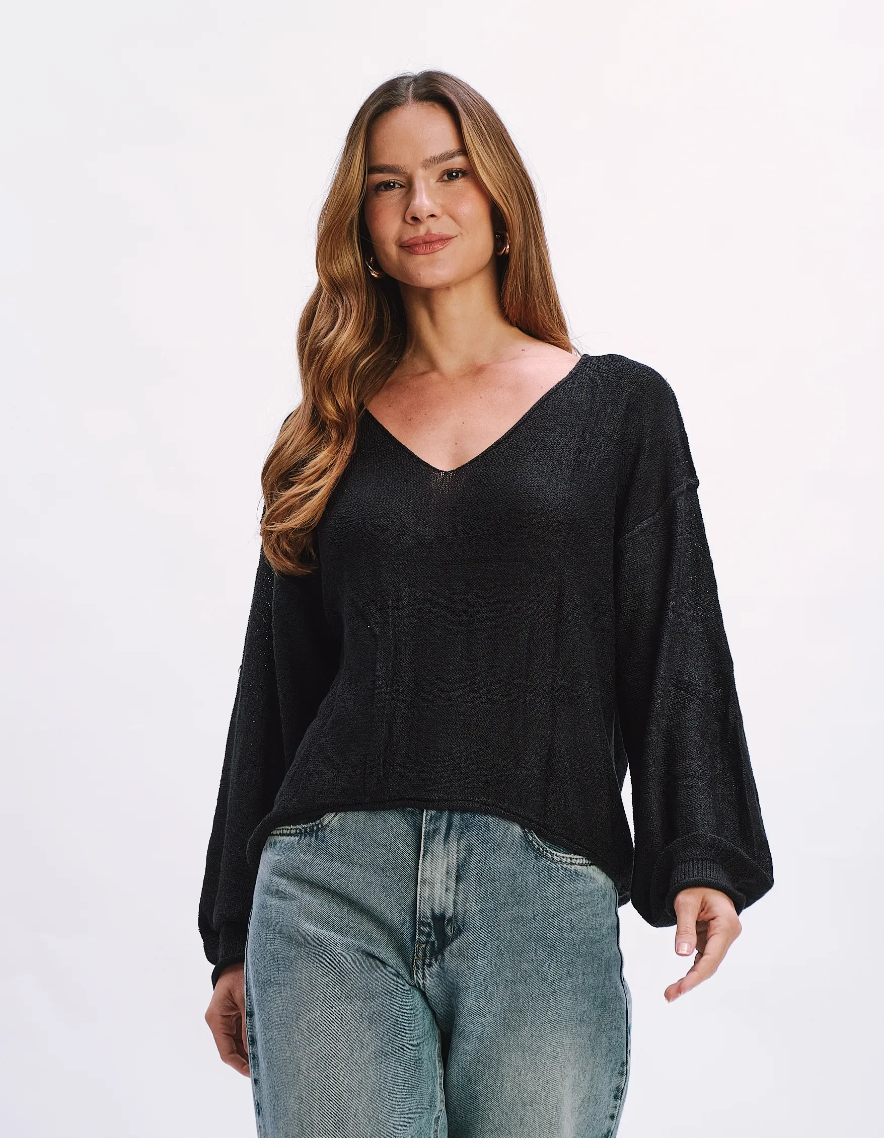 Blusa Manga Longa - Preto — imagem 1