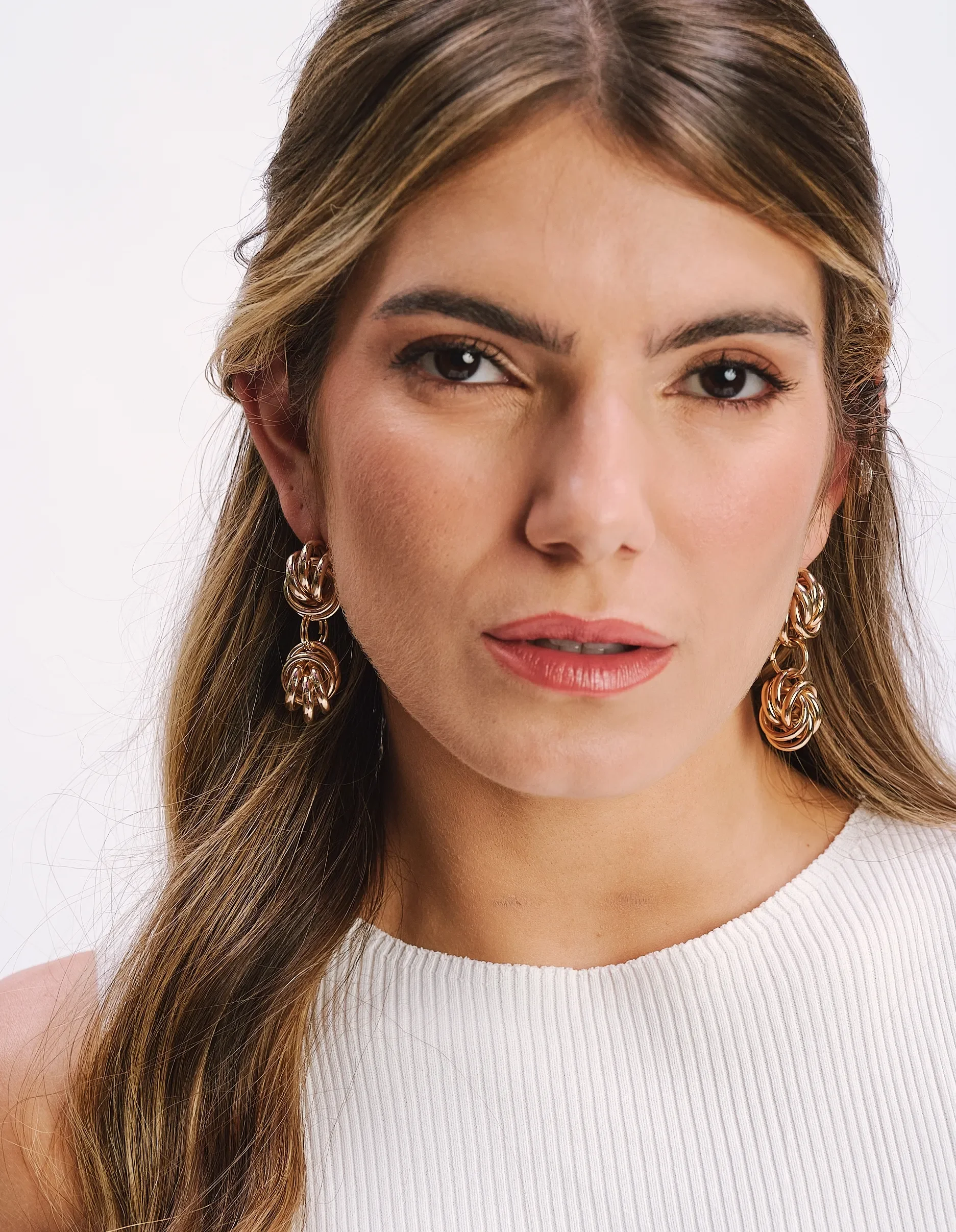 Brinco Pingente Multi Argola - Dourado — imagem 1