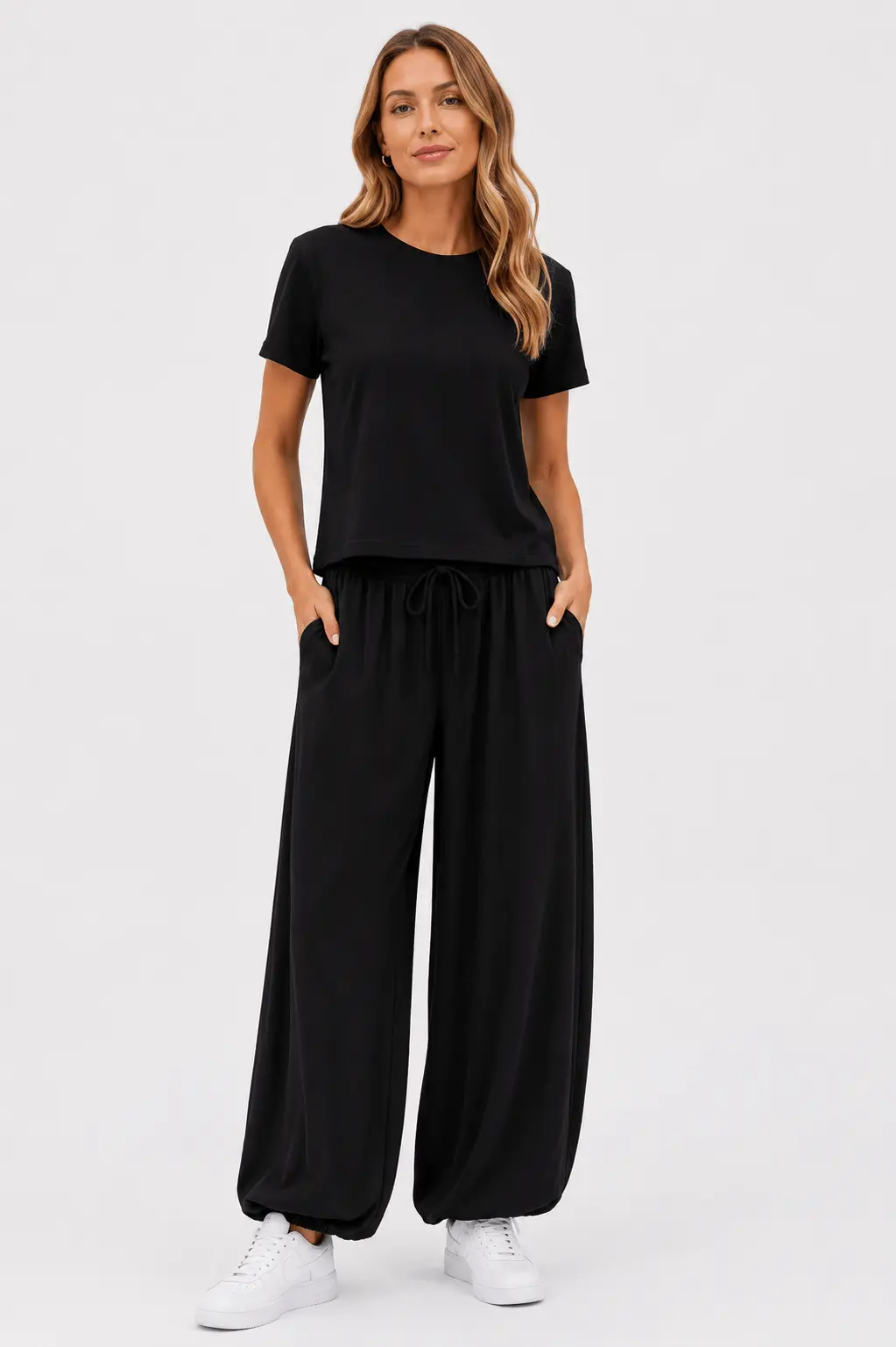 Calça Aladim Malha Soft Touch - Preto