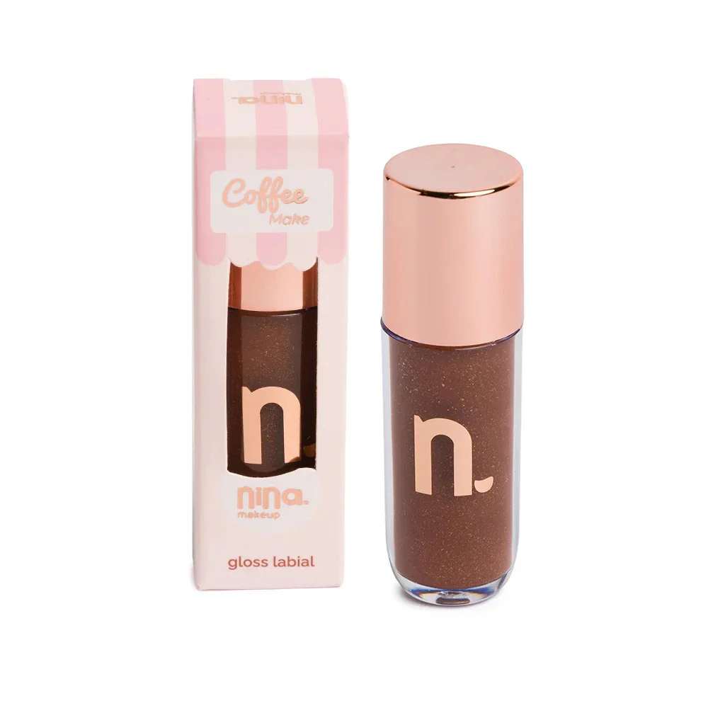 Gloss Labial Nina Makeup Coffee Make