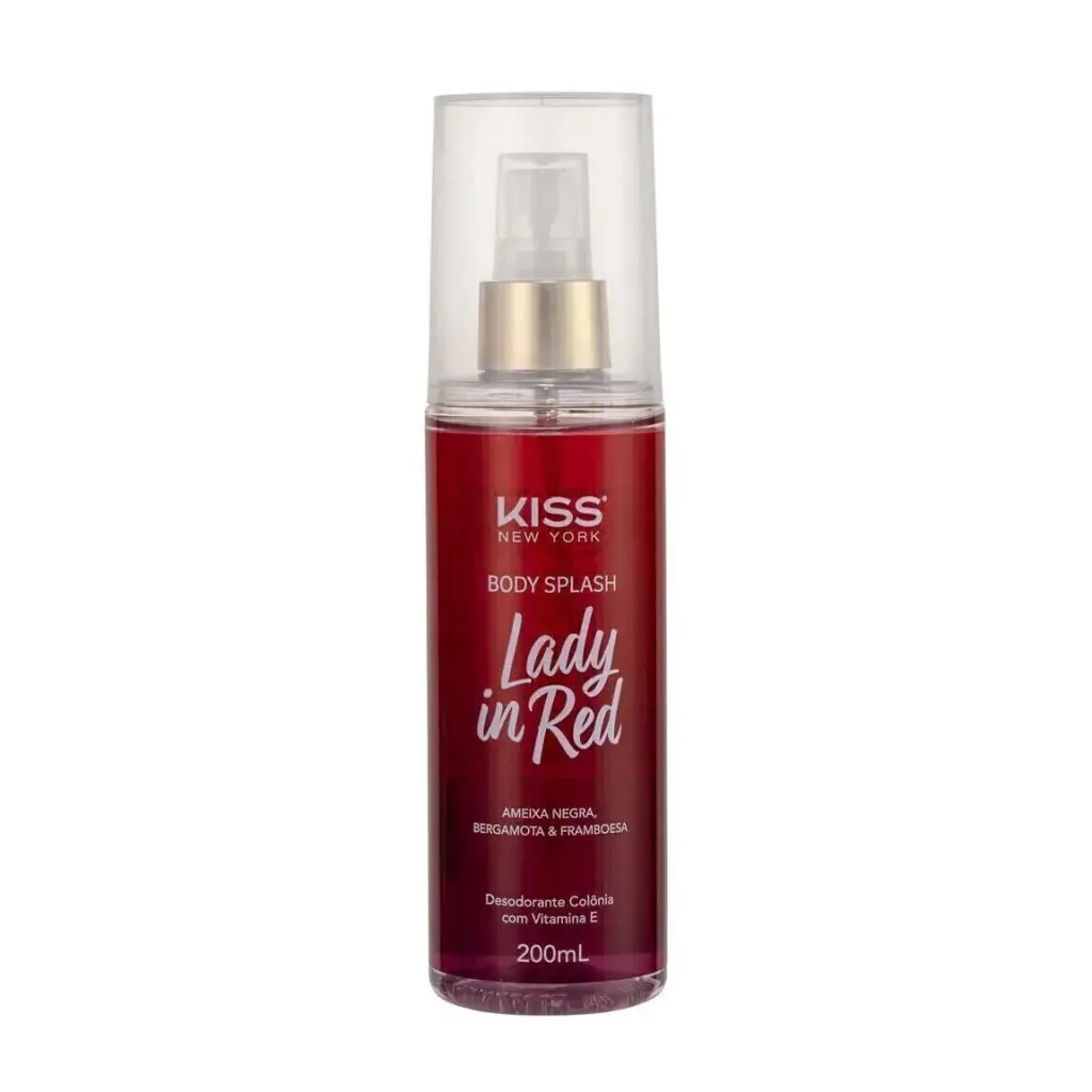 Body Splash Kiss New York Lady in Red 200ml