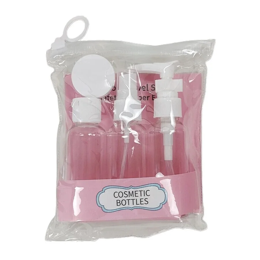 Kit para Viagem Note Bobi Rosa e Branco 4 Unidades