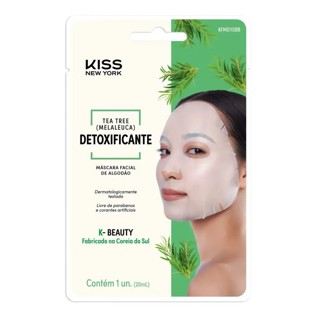 Máscara Facial Kiss New York Tea Tree Detoxificante