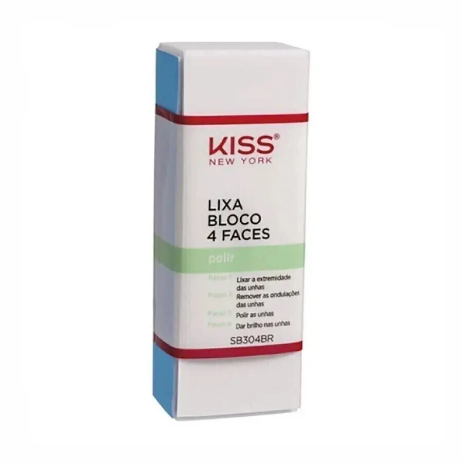 Lixa Bloco para Polimento Kiss New York 4 Faces