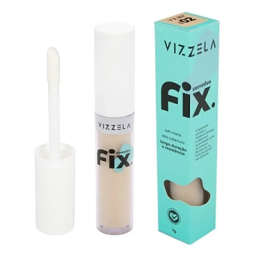 Corretivo Líquido Vizzela Fix Cor 02