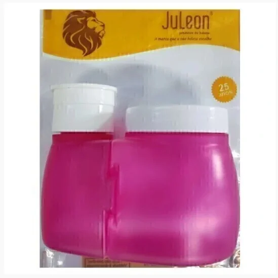 Porta Acetona com Porta Algodão Juleon Rosa