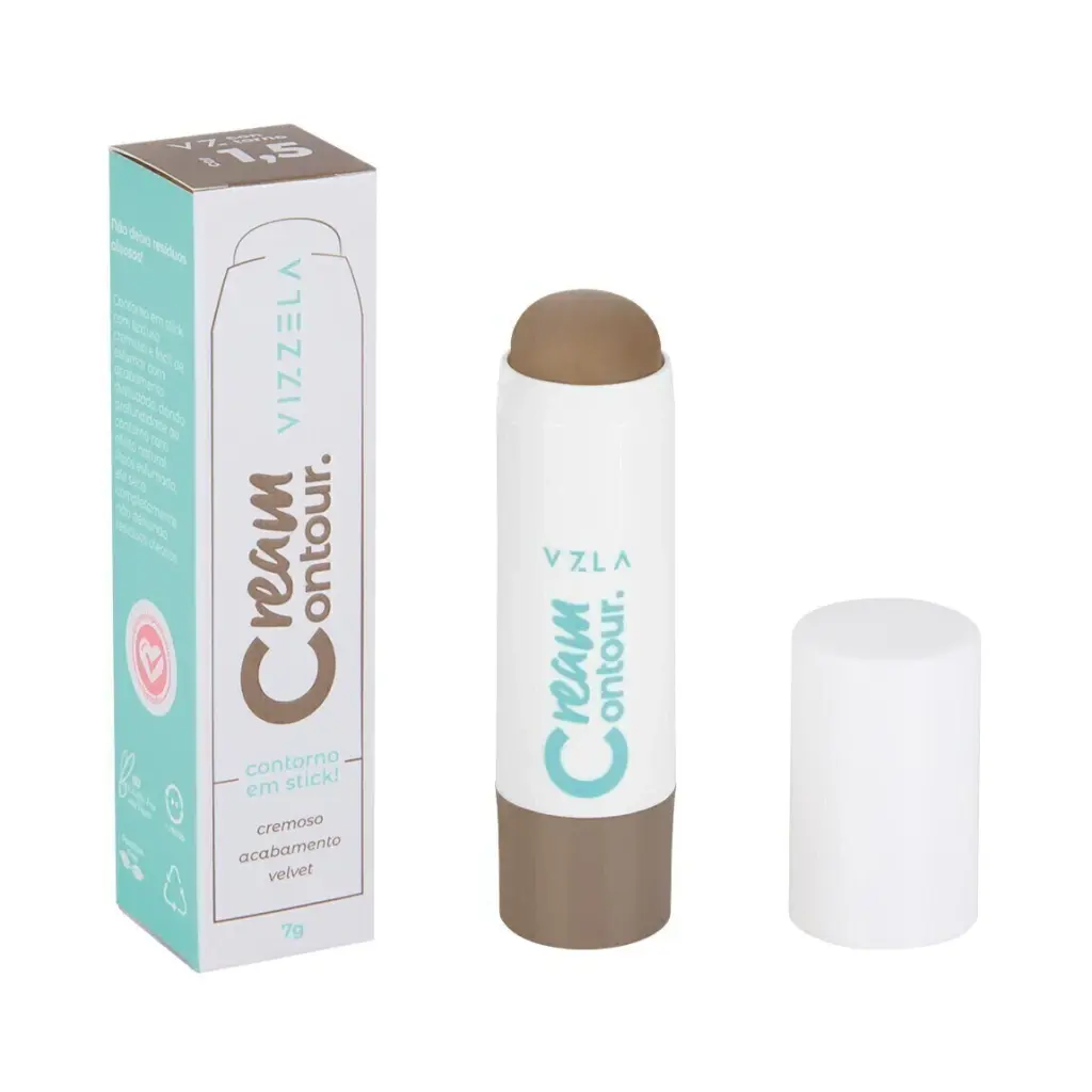 Contorno em Stick Vizzela Cream Contour Cor 1.5