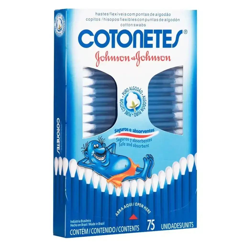 Hastes Flexíveis Johnson & Johnson 75 Unidades