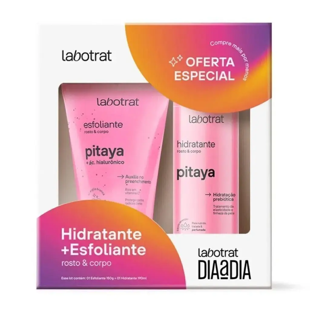 Kit Labotrat Dia a Dia Pitaya Esfoliante 150g + Hidratante 190ml