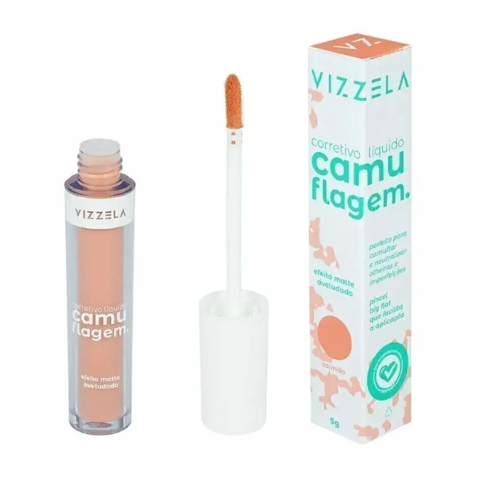 Corretivo Líquido Vizzela Camuflagem Salmão 5g