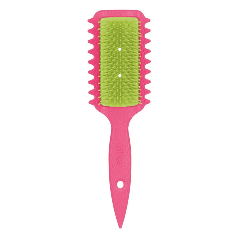 Escova de Cabelo Ricca Flex Fita Curls Rosa