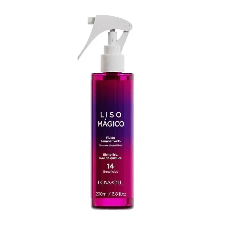 Fluido Termoativado Lowell Liso Mágico 200ml