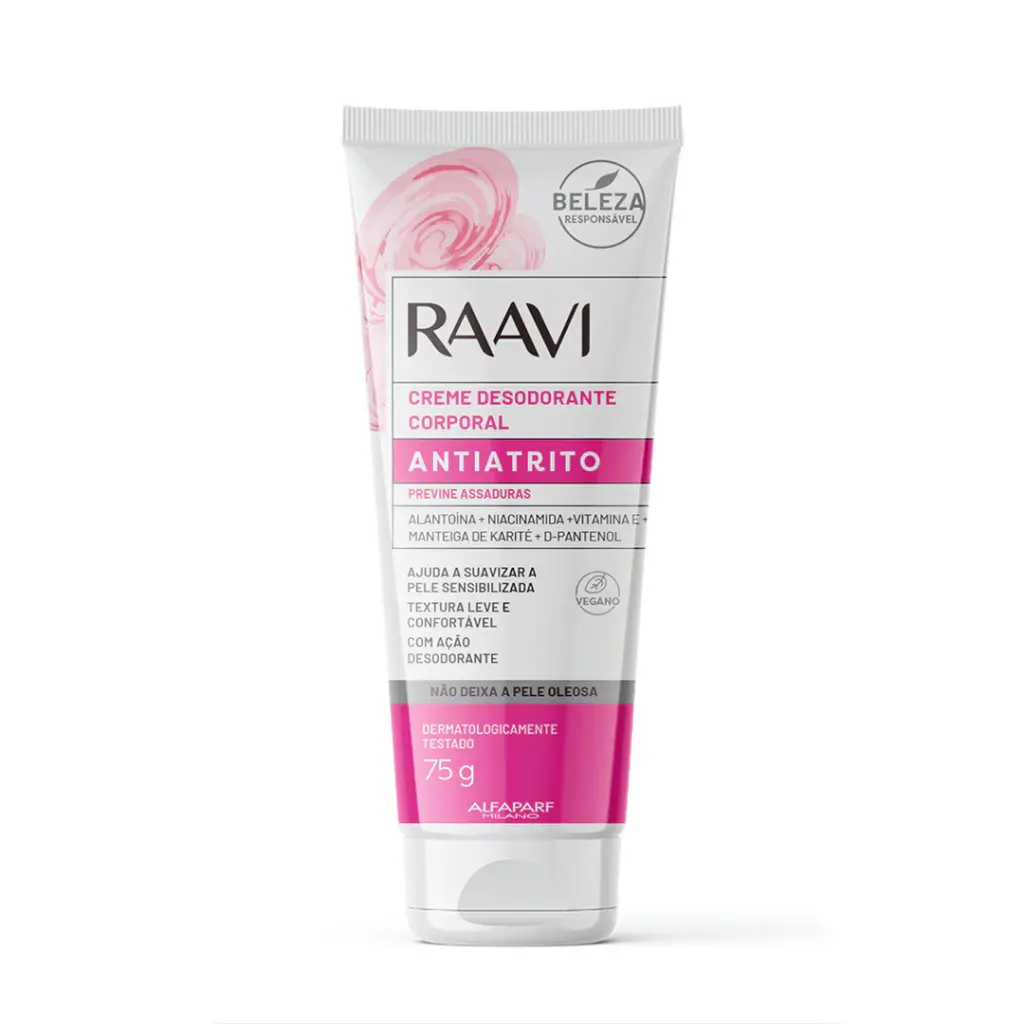 Creme Desodorante Corporal Raavi Antiatrito 75g