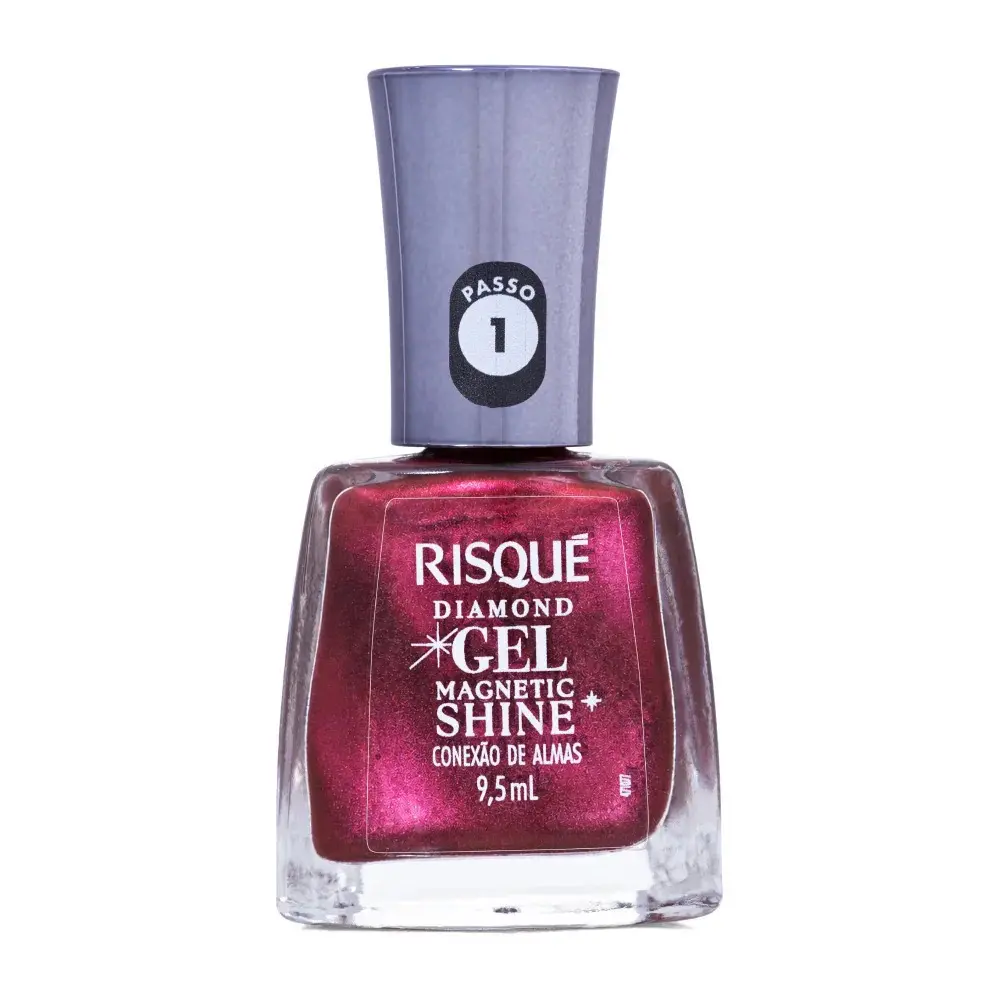 Esmalte Risqué Diamond Gel Magnetic Shine Conexão de Almas 9,5ml
