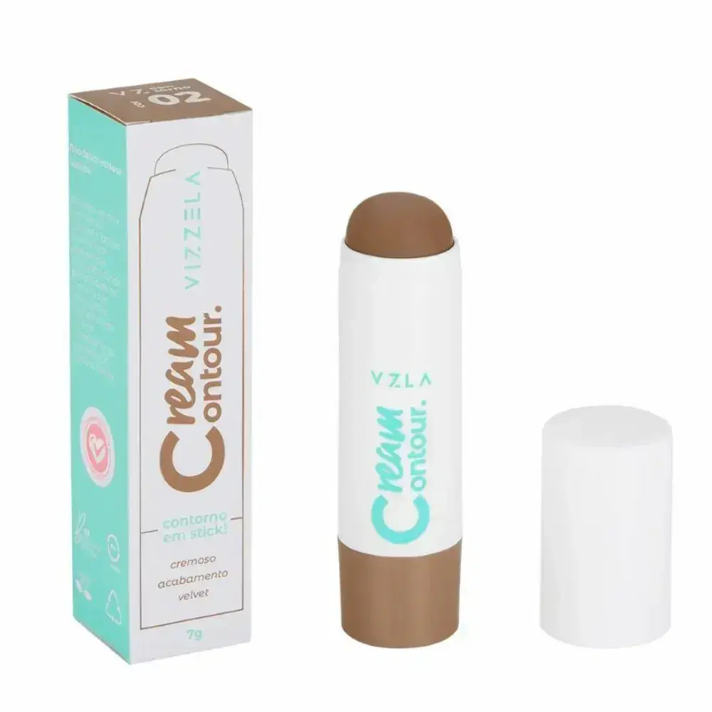 Contorno em Stick Vizzela Cream Contour Cor 02 7g